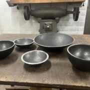 Ruprecht Holsten, Stahlschalen, handgeschmiedet